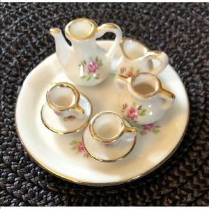 Vintage Dollhouse Sized Miniature Tea Set